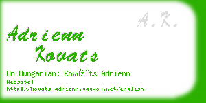 adrienn kovats business card